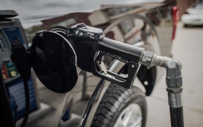 Pumping gas into a truck